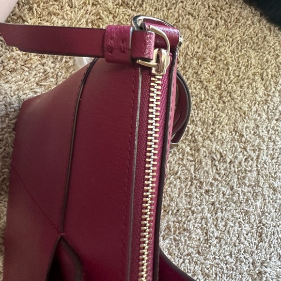 Kate Spade Deep Red Tote Bag with Crossbody Straps - Picture 10 of 14